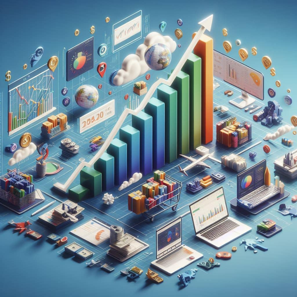 Aumento delle vendite online in Italia dal 2020 al 2024